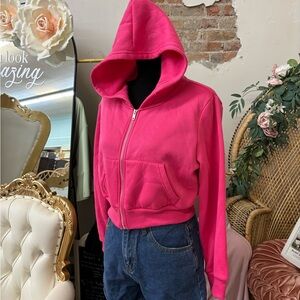 Women's Pink Hoodie Jacket